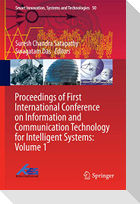 Proceedings of First International Conference on Information and Communication Technology for Intelligent Systems: Volume 1