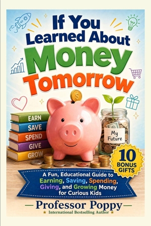 Poppy. If You Learned About Money Tomorrow - A Fun, Illustrated Educational Guide to Earning, Saving, Spending, Giving, and Growing Money for Curious Kids. Independently published, 2026.