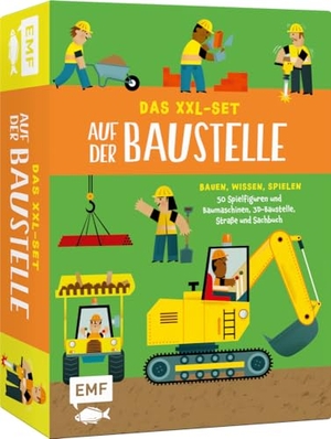 Sully, Catherine. Das XXL-Set - Bauen, Wissen, Spielen: Auf der Baustelle - Mit 50 tollen Spielfiguren und beweglichen Baumaschinen, ausklappbarer 3D-Baustelle, Straße zum Zusammensetzen und Sachbuch. Edition Michael Fischer, 2024.