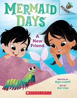 Lukoff, Kyle. A New Friend: An Acorn Book (Mermaid Days #3). Scholastic Inc., 2023.