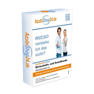 Rung-Kraus, Michaela. AzubiShop24.de Basis-Lernkarten Wiso Wirtschafts- und Sozialkunde (Mechatroniker/-in) - Prüfungsvorbereitung auf die Abschlussprüfung. Princoso GmbH, 2020.
