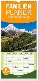 Familienplaner 2024 - Faszination Nepal mit 5 Spalten (Wandkalender, 21 x 45 cm) CALVENDO