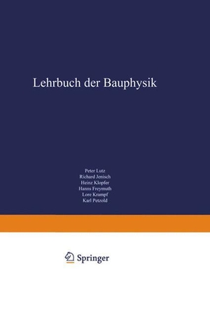 Lutz, Peter. Lehrbuch der Bauphysik - Schall Wärme Feuchte Licht Brand Klima. Vieweg+Teubner Verlag, 2013.