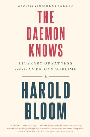 Bloom, Harold. The Daemon Knows - Literary Greatness and the American Sublime. Random House Publishing Group, 2016.