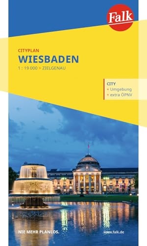 Falk Cityplan Wiesbaden 1:19.000. Mairdumont, 2024.