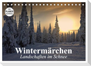 Wintermärchen. Landschaften im Schnee (Tischkalender 2025 DIN A5 quer), CALVENDO Monatskalender