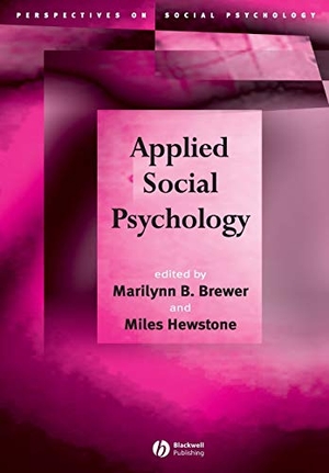 Brewer / Hewstone M. Applied Social Psychology. John Wiley & Sons, 2004.