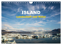 Island - Landschaft und Natur (Wandkalender 2024 DIN A4 quer), CALVENDO Monatskalender
