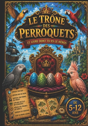 Sauvet Brequeville, Wilfried Emmanuel. . . / Stere. le trône des perroquets vol 1 - Le livre dont tu es le héros. Independently published, 2026.