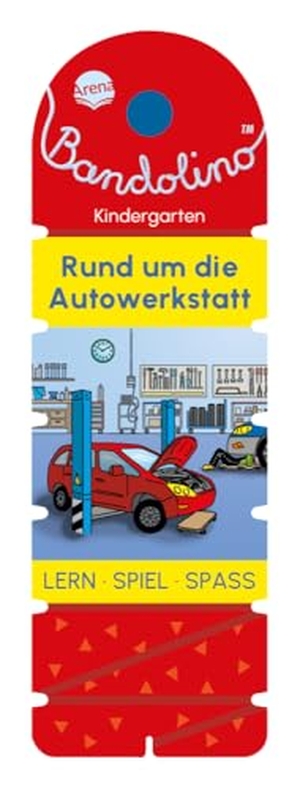Barnhusen, Friederike. Bandolino. Rund um die Autowerkstatt - Lernspiel mit Lösungskontrolle für Kinder ab 4 Jahren. Arena Verlag GmbH, 2024.