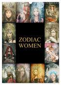 Zodiac Women (Wall Calendar 2024 DIN A3 portrait), CALVENDO 12 Month Wall Calendar