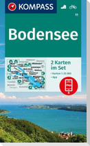 KOMPASS Wanderkarten-Set 11 Bodensee (2 Karten) 1:35.000