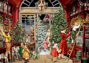 A4-Wand-Adventskalender - Nostalgischer Weihnachtsladen. Coppenrath, 2026.