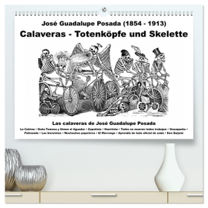 Liepke, Claus. Calaveras - Totenköpfe und Skelette (hochwertiger Premium Wandkalender 2024 DIN A2 quer), Kunstdruck in Hochglanz - Tag der Toten und Halloween. Calvendo, 2023.
