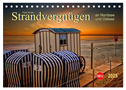 Strandvergnügen - an Nordsee und Ostsee (Tischkalender 2025 DIN A5 quer), CALVENDO Monatskalender