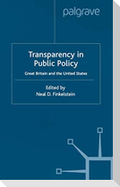 Transparency in Public Policy