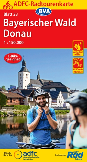 ADFC-Radtourenkarte 23 Bayerischer Wald Donau 1:150.000, reiß- und wetterfest, GPS-Tracks Download. BVA Bielefelder Verlag, 2020.