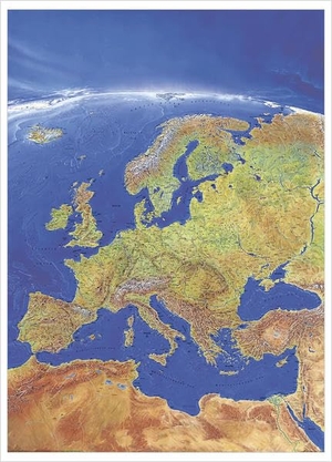Europa Panorama Grossformat - Wandkarte / Poster. Stiefel Eurocart GmbH, 2011.