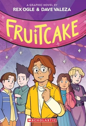 Ogle, Rex. Fruitcake: A Graphic Novel (Four Eyes #3). Scholastic Inc., 2026.