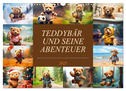 Teddybär und seine Abenteuer (Wandkalender 2025 DIN A3 quer), CALVENDO Monatskalender