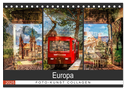 Europa Foto-Kunst Collagen (Tischkalender 2025 DIN A5 quer), CALVENDO Monatskalender