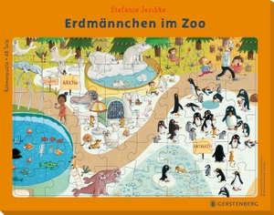Rahmenpuzzle Erdmännchen in Zoo - 48 Teile. Gerstenberg Verlag, 2026.