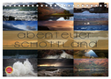 Abenteuer Schottland (Tischkalender 2024 DIN A5 quer), CALVENDO Monatskalender
