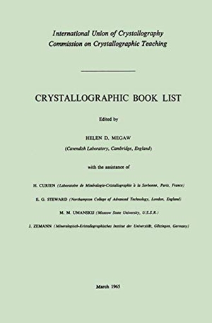 Megaw, Helen D. (Hrsg.). Crystallographic Book List. Springer US, 1965.