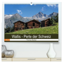 Wallis. Perle der Schweiz (hochwertiger Premium Wandkalender 2024 DIN A2 quer), Kunstdruck in Hochglanz
