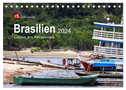 Brasilien 2024 Leben am Amazonas (Tischkalender 2024 DIN A5 quer), CALVENDO Monatskalender