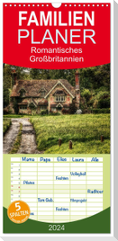 Familienplaner 2024 - Romantisches Großbritannien mit 5 Spalten (Wandkalender, 21 x 45 cm) CALVENDO