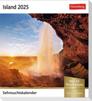 Island Sehnsuchtskalender 2025 - Wochenkalender mit 53 Postkarten