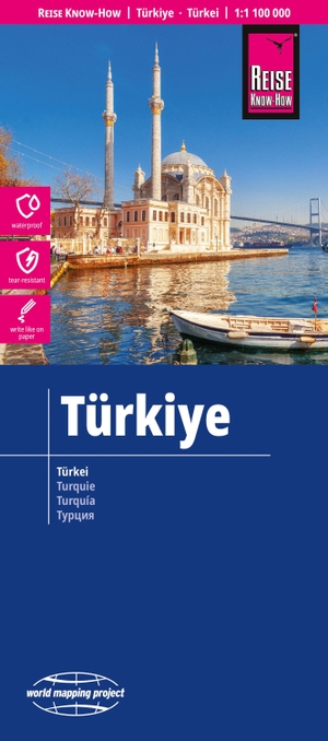 Reise Know-How Landkarte Türkei / Türkiye (1:1.100.000) - reiß- und wasserfest (world mapping project). Reise Know-How Rump GmbH, 2026.