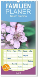 Familienplaner 2024 - Traum Blumen mit 5 Spalten (Wandkalender, 21 x 45 cm) CALVENDO