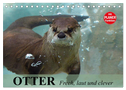 Otter. Frech, laut und clever (Tischkalender 2024 DIN A5 quer), CALVENDO Monatskalender
