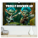 Trolls rocken ab (hochwertiger Premium Wandkalender 2025 DIN A2 quer), Kunstdruck in Hochglanz
