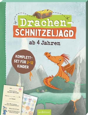 Lang, Hannah. Drachen-Schnitzeljagd ab 4 Jahren - Komplettset für 2-12 Kinder. Ars Edition GmbH, 2023.
