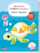 Mein buntes Formen-Stickerbuch: Unter Wasser
