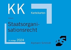 Altevers, Ralf. Karteikarten Staatsorganisationsrecht. Alpmann Schmidt, 2026.