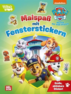 PAW Patrol Mitmachbuch: Malspaß mit Fensterstickern - Mehr als 20 Ausmalbilder und große, ablösbare Sticker | Für Kinder ab 3 Jahren. Nelson Verlag, 2024.