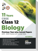 11 Years CBSE Class 12 Biology Previous Year-wise Solved Papers (2013 - 2023) powered with Concept Notes 3rd Edition | Previous Year Questions PYQs