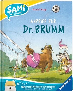 Napp, Daniel. SAMi - dein Lesebär - Anpfiff für Dr. Brumm. Ravensburger Verlag, 2023.