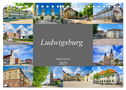 Ludwigsburg Impressionen (Tischkalender 2025 DIN A5 quer), CALVENDO Monatskalender
