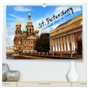 St. Petersburg (hochwertiger Premium Wandkalender 2024 DIN A2 quer), Kunstdruck in Hochglanz