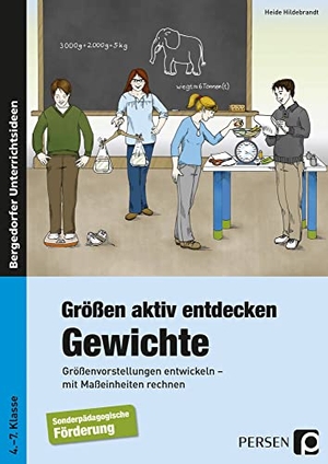 Hildebrandt, Heide. Größen aktiv entdecken: Gewichte - Größenvorstellungen entwickeln, mit Maßeinheiten rechnen. 4. bis 7. Schuljahr. Förderschule. Persen Verlag i.d. AAP, 2015.