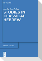 Studies in Classical Hebrew