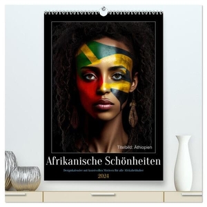 Rübsamen, Peter. Afrikanische Schönheiten (hochwertiger Premium Wandkalender 2024 DIN A2 hoch), Kunstdruck in Hochglanz - Kunstvoll gestaltete Designs von Frauen aus Afrika für alle Afrikaliebhaber. Calvendo, 2023.