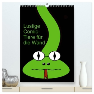 Burlager, Claudia. Lustige Comic-Tiere für die Wand (hochwertiger Premium Wandkalender 2024 DIN A2 hoch), Kunstdruck in Hochglanz - Comicfiguren. Calvendo Verlag, 2023.