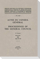 Actes du Conseil Général Proceedings of the General Council