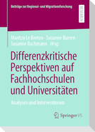 Differenzkritische Perspektiven auf Fachhochschulen und Universitäten
